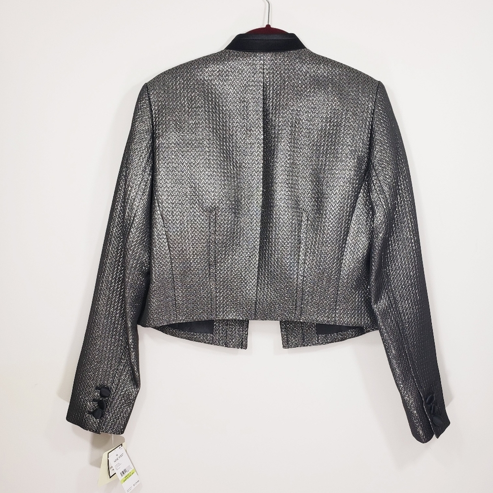 NINE WEST - METALLIC BLAZER SIZE 4 - Picture 4 of 7